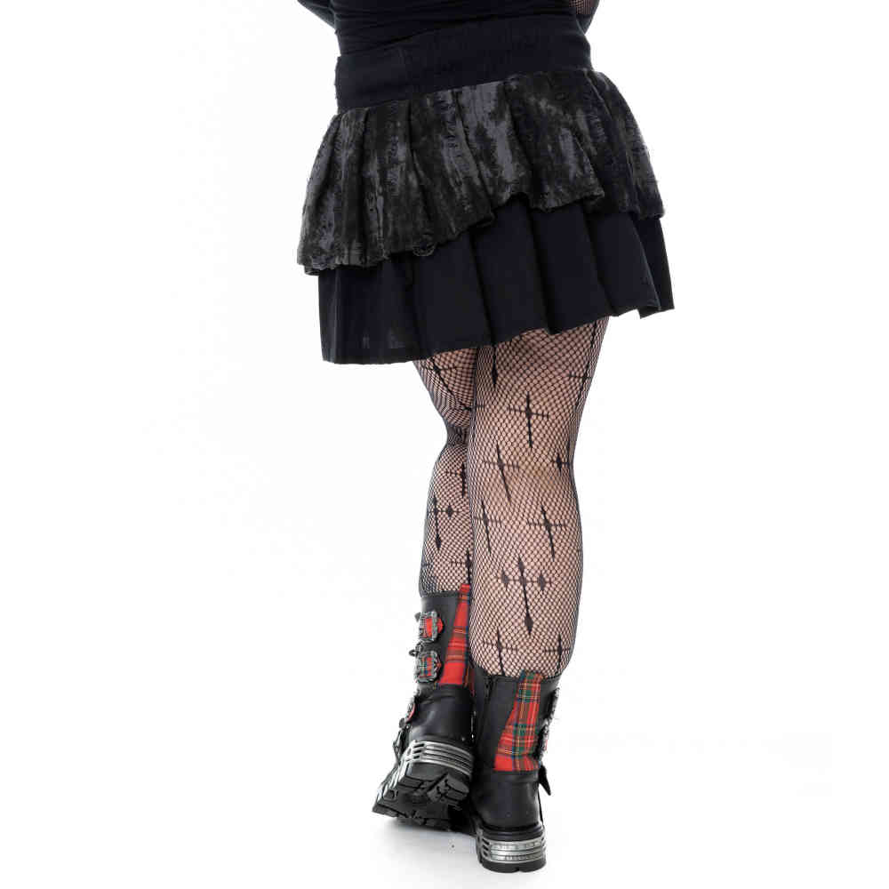 Heartless - Nicandra Jupe courte - Noir/Gris
